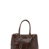 Borsa a tracolla da donna In Vera pelle Made in Italy 35x23x16 cm