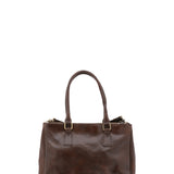 Borsa a tracolla da donna In Vera pelle Made in Italy 35x23x16 cm