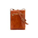 Borsa a tracolla uomo in vera pelle Made in Italy 5526-Cognac I Fratelli