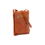 Borsa a tracolla uomo in vera pelle Made in Italy 5526-Cognac I Fratelli