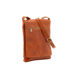 Borsa a tracolla uomo in vera pelle Made in Italy 5526-Cognac I Fratelli