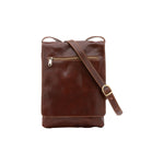 Borsa a tracolla uomo in vera pelle Made in Italy 5526-Marrone I Fratelli