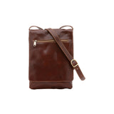 Borsa a tracolla uomo in vera pelle Made in Italy 5526-Marrone I Fratelli