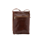 Borsa a tracolla uomo in vera pelle Made in Italy 5526-Marrone I Fratelli
