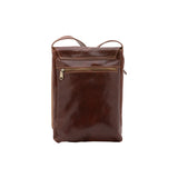 Borsa a tracolla uomo in vera pelle Made in Italy 5526-Marrone I Fratelli
