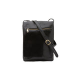 Borsa a tracolla uomo in vera pelle Made in Italy 5526-Nero I Fratelli