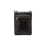 Borsa a tracolla uomo in vera pelle Made in Italy 5526-Nero I Fratelli