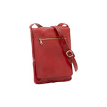 Borsa a tracolla uomo in vera pelle Made in Italy 5526-Rosso I Fratelli