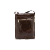 Borsa a tracolla uomo in vera pelle Made in Italy 5526-Tmoro I Fratelli