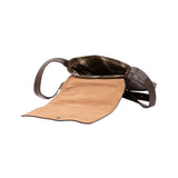 Borsa a tracolla uomo in vera pelle Made in Italy 5526-Tmoro I Fratelli