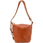 Borsa a secchiello da donna Vera pelle 5527-Cognac I Fratelli
