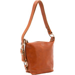 Borsa a secchiello da donna Vera pelle 5527-Cognac I Fratelli
