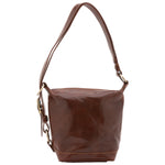 Borsa a secchiello da donna Vera pelle 5527-Marrone I Fratelli