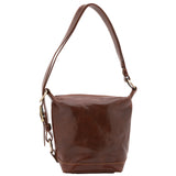 Borsa a secchiello da donna Vera pelle 5527-Marrone I Fratelli