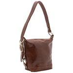 Borsa a secchiello da donna Vera pelle 5527-Marrone I Fratelli