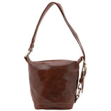 Borsa a secchiello da donna Vera pelle 5527-Marrone I Fratelli