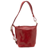 Borsa a secchiello da donna Vera pelle 5527-Rosso I Fratelli