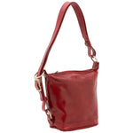 Borsa a secchiello da donna Vera pelle 5527-Rosso I Fratelli