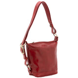 Borsa a secchiello da donna Vera pelle 5527-Rosso I Fratelli