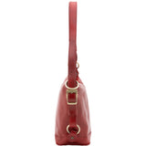 Borsa a secchiello da donna Vera pelle 5527-Rosso I Fratelli