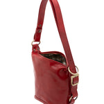 Borsa a secchiello da donna Vera pelle 5527-Rosso I Fratelli