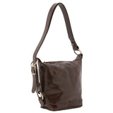 Borsa a secchiello da donna Vera pelle 5527-Tmoro I Fratelli