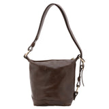 Borsa a secchiello da donna Vera pelle 5527-Tmoro I Fratelli