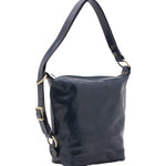 Borsa a secchiello da donna Vera pelle 5528-Blu I Fratelli