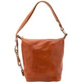 Borsa a secchiello da donna Vera pelle 5528-Cognac I Fratelli