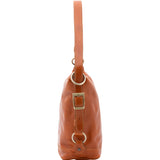 Borsa a secchiello da donna Vera pelle 5528-Cognac I Fratelli