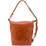Borsa a secchiello da donna Vera pelle 5528-Cognac I Fratelli