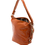 Borsa a secchiello da donna Vera pelle 5528-Cognac I Fratelli