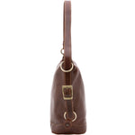 Borsa a secchiello da donna Vera pelle 5528-Marrone I Fratelli