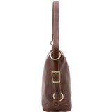 Borsa a secchiello da donna Vera pelle 5528-Marrone I Fratelli