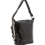 Borsa a secchiello da donna Vera pelle 5528-Nero I Fratelli