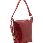 Borsa a secchiello da donna Vera pelle 5528-Rosso I Fratelli