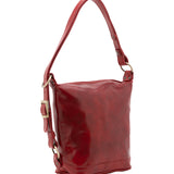 Borsa a secchiello da donna Vera pelle 5528-Rosso I Fratelli