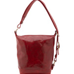 Borsa a secchiello da donna Vera pelle 5528-Rosso I Fratelli
