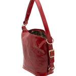 Borsa a secchiello da donna Vera pelle 5528-Rosso I Fratelli