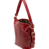 Borsa a secchiello da donna Vera pelle 5528-Rosso I Fratelli