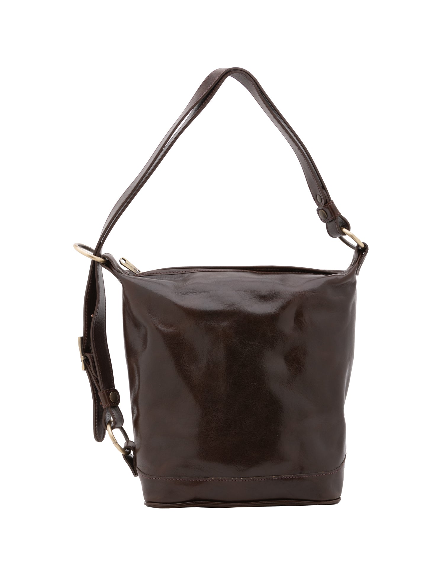 Borsa a secchiello da donna Vera pelle 5528-Tmoro I Fratelli