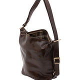 Borsa a secchiello da donna Vera pelle 5528-Tmoro I Fratelli