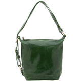 Borsa a secchiello da donna Vera pelle 5528-Verde I Fratelli