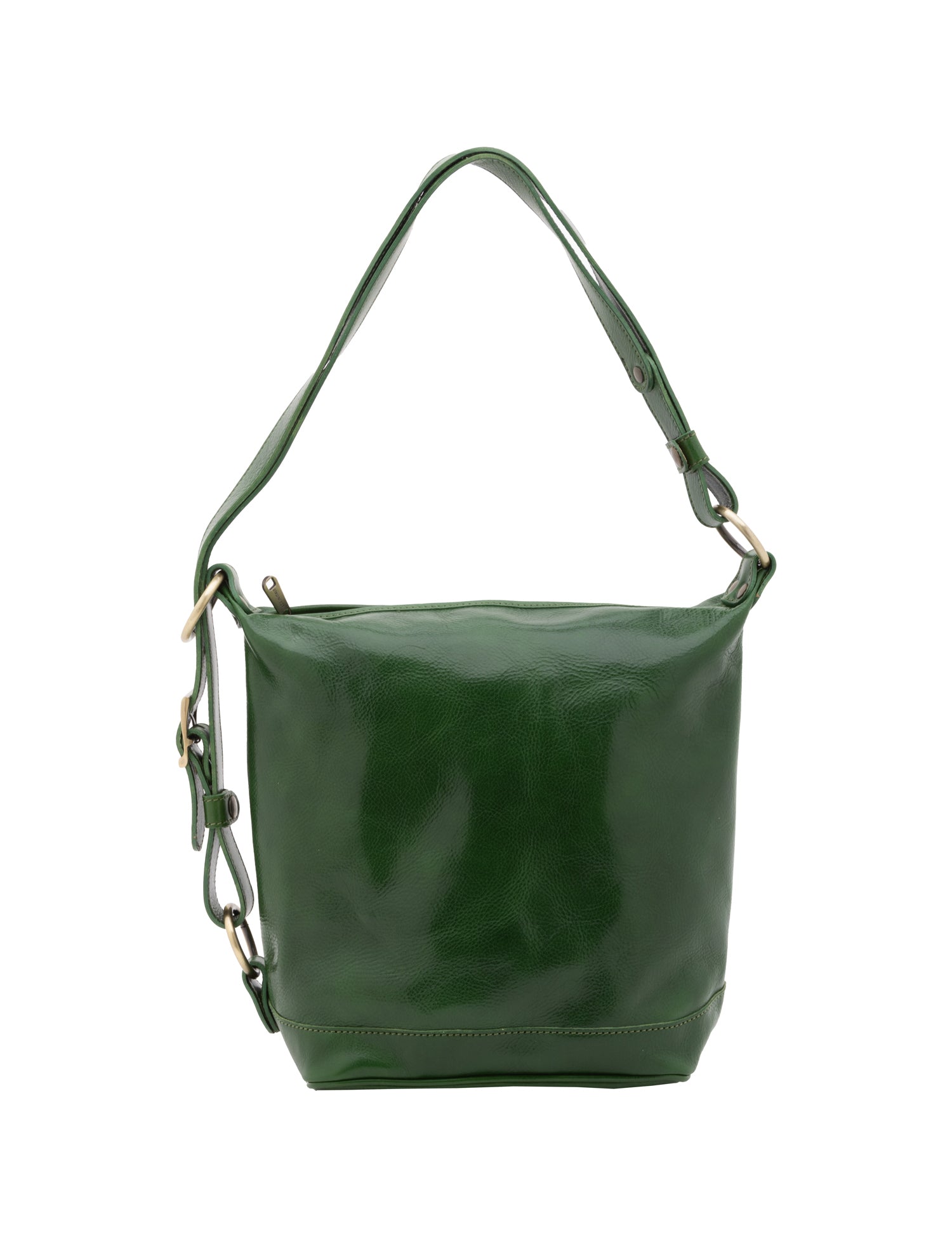 Borsa a secchiello da donna Vera pelle 5528-Verde I Fratelli