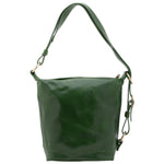 Borsa a secchiello da donna Vera pelle 5528-Verde I Fratelli