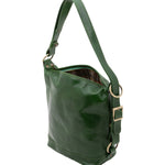Borsa a secchiello da donna Vera pelle 5528-Verde I Fratelli