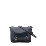 Borsa a tracolla da donna 100% vera pelle 5529-Blu I Fratelli