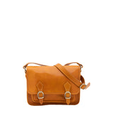 Borsa a tracolla da donna 100% vera pelle 5529-Senape I Fratelli