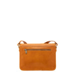 Borsa a tracolla da donna 100% vera pelle 5529-Senape I Fratelli