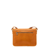 Borsa a tracolla da donna 100% vera pelle 5529-Senape I Fratelli